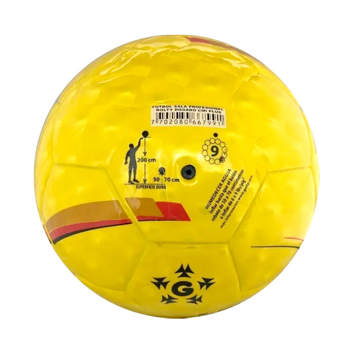 Balón De Fútbol Sala Golty Competition Sala On-amarillo Color Amarillo