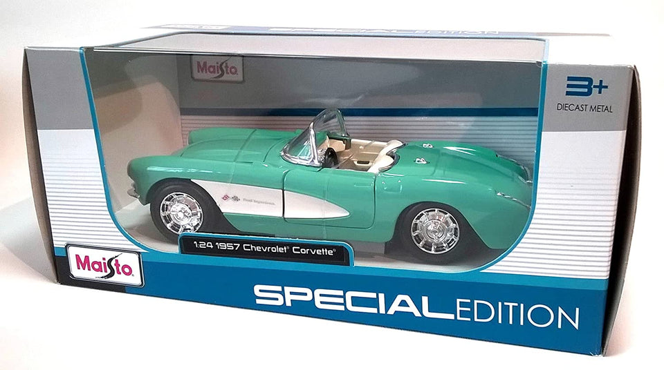 CARRO CHEVROLET CORVETTE 1957 A ESCALA 1:24