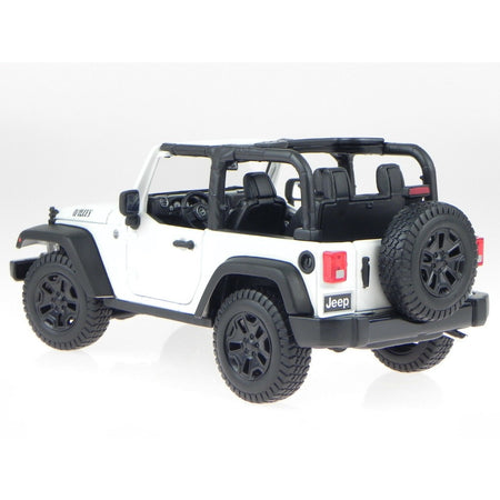 JEEP WRANGLER 2014 BLANCO A ESCALA 1:18