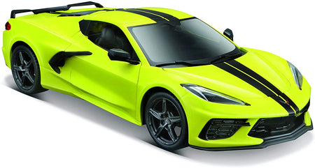 CARRO CHEVROLET CORVETTE STINGRAY Z51 2020 A ESCALA 1:24