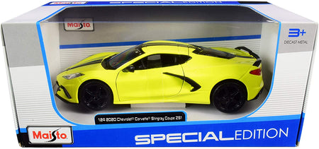 CARRO CHEVROLET CORVETTE STINGRAY Z51 2020 A ESCALA 1:24