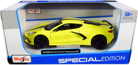 CARRO CHEVROLET CORVETTE STINGRAY Z51 2020 A ESCALA 1:24