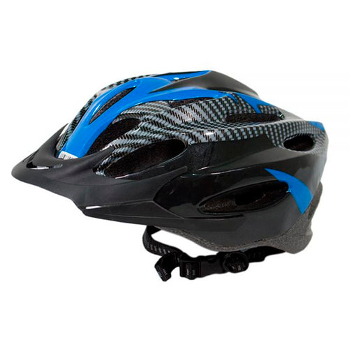 CASCO BICICLETA NEGRO EFECTO FIBRA DE CARBONO