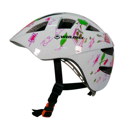 CASCO CICLISMO Y PATINAJE NIÑA WIN MAX BLANCO