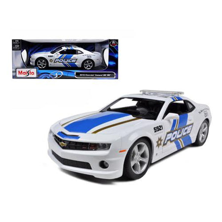 CARRO CHEVROLET CAMARO SS POLICE 2010 A ESCALA 1:24