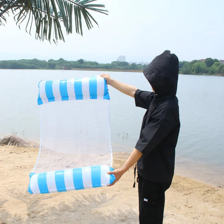 CAMA HAMACA INFLABLE PARA PISCINA