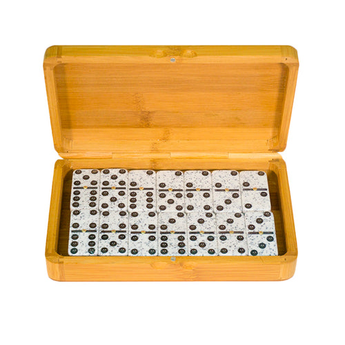 DOMINO SET DE LUJO CAJA DE MADERA