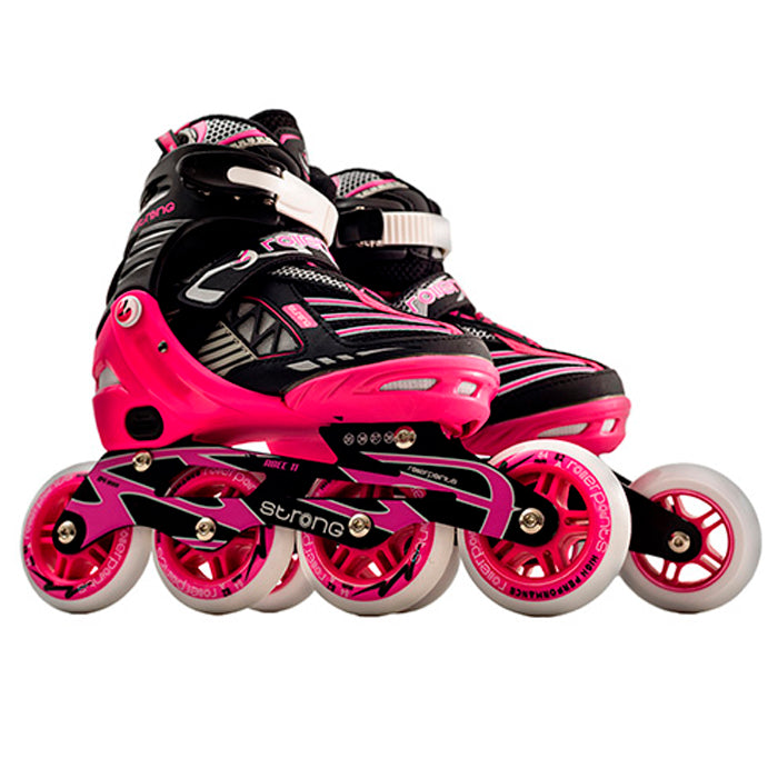 PATINES ROLLER POINTS STRONG FUCSIA