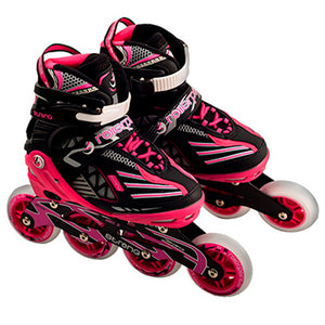 PATINES ROLLER POINTS STRONG FUCSIA