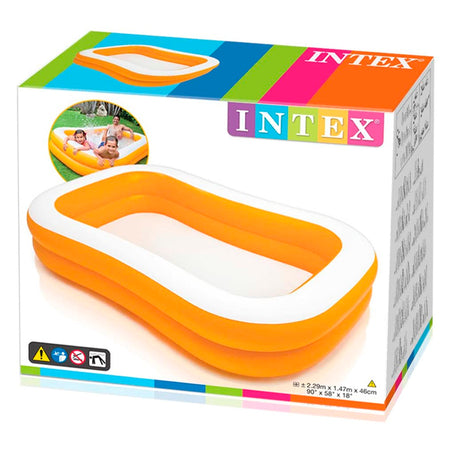 PISCINA INFLABLE RECTANGULAR 229 X 147 X 46 CM, 600 LITROS INTEX 57181NP