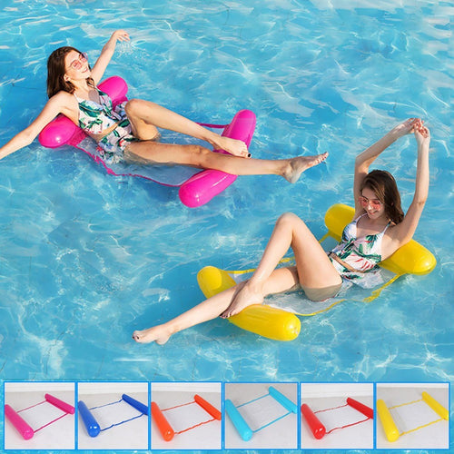 CAMA HAMACA INFLABLE PARA PISCINA